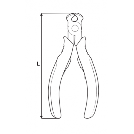 211012 TOPMASTER Mini cleste sfic taiat fata maxim 1 mm lungime 100 mm