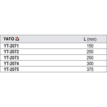 YT-2072 YATO Cheie reglabila lungime 200 mm deschidere 0-25 mm