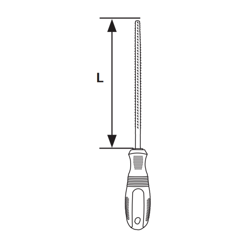 360504 TOPMASTER Pila rotunda pentru metal lungime 200 mm