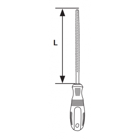 360504 TOPMASTER Pila rotunda pentru metal lungime 200 mm