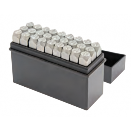 499991 TOPMASTER Set poansoane 27 de piese cu litere 1.5-12.5 mm