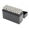 499991 TOPMASTER Set poansoane 27 de piese cu litere 1.5-12.5 mm