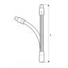 342901 TOPMASTER Prelungitor flexibil patrat 1/4 lungime 200 mm