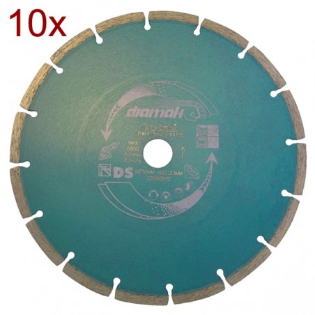 D-61139-10 Makita Set 10 discuri diamantate segmentate 125mm