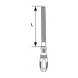 360102 TOPMASTER Raspila plata lungime 200 mm