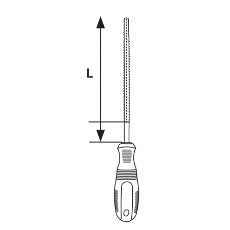 360103 TOPMASTER Raspila rotunda pentru lemn lungime 200 mm