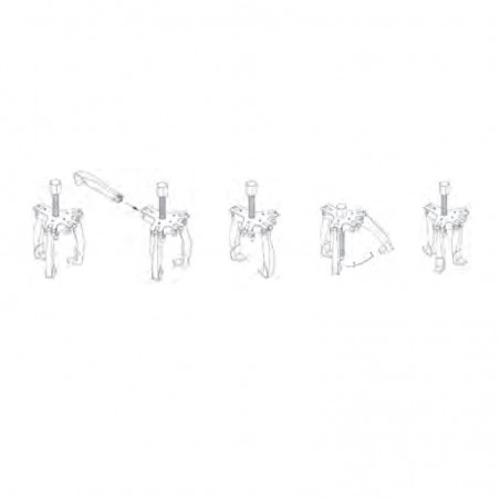 343601 TOPMASTER Extractor multiplu 2in1 cu 3 brate forta maxima 2tone