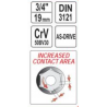 YT-1305 YATO Cheie tubulara hexagonala 24 mm patrat 3/4 lungime 50 mm