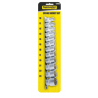 330320 TOPMASTER Set tubulare spline 12 piese prindere patrat 1/2