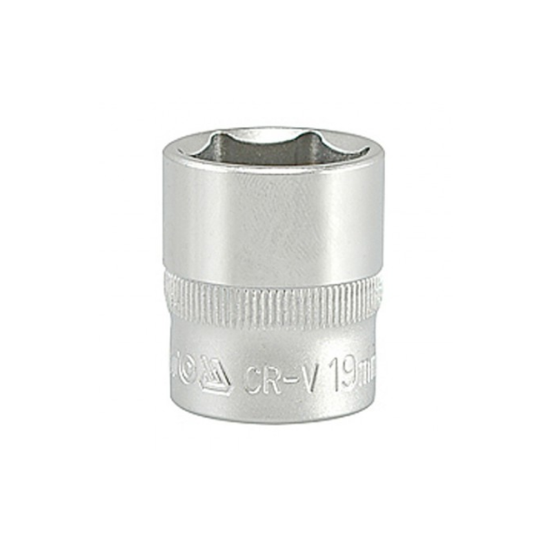 YT-3814 YATO Cheie tubulara hexagonala 19 mm patrat 3/8 lungime 30 mm