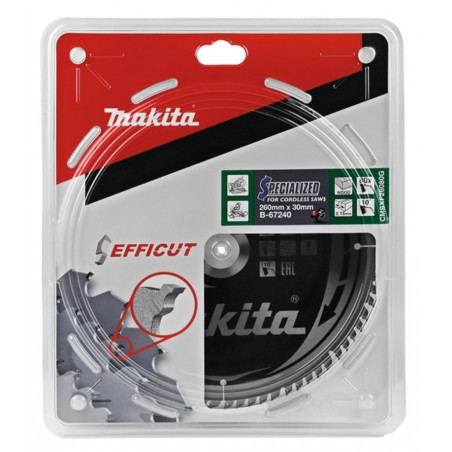 B-67240 Makita Panza fierastrau circular EFFICUT lemn 260x30mm 80dinti