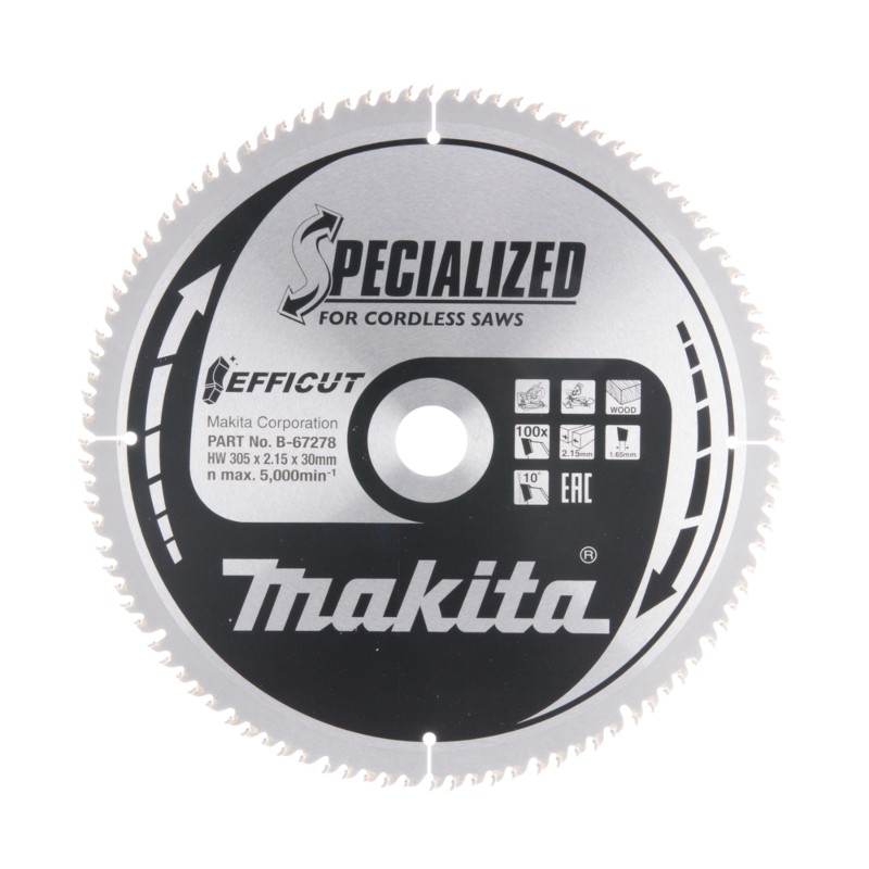 B-67278 Makita Panza ferastrau circular EFFICUT lemn 305x30mm 100dinti