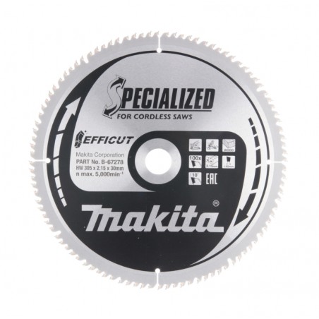 B-67278 Makita Panza ferastrau circular EFFICUT lemn 305x30mm 100dinti