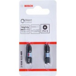 2608522469 BOSCH Set 2 biti de insurubare cu impact PH3, 25 mm