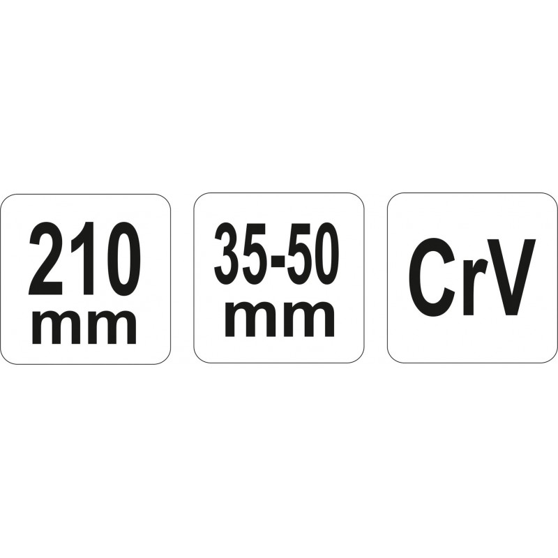 YT-01676 YATO Cheie carlig universala, pin rotund, deschidere 35-50 mm