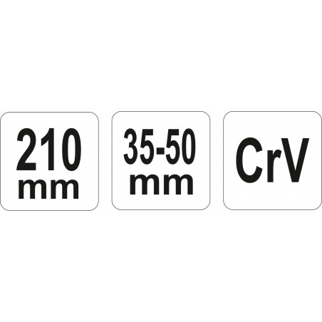 YT-01676 YATO Cheie carlig universala, pin rotund, deschidere 35-50 mm