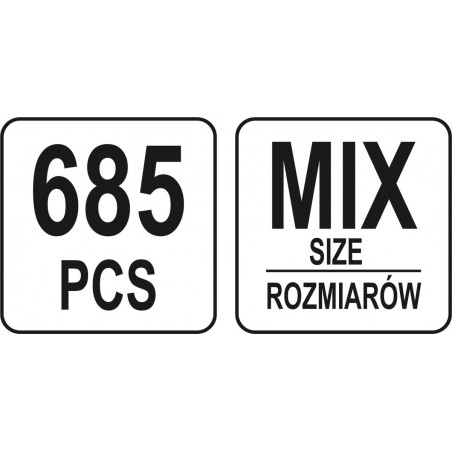 YT-06895 YATO Set 685 conectori