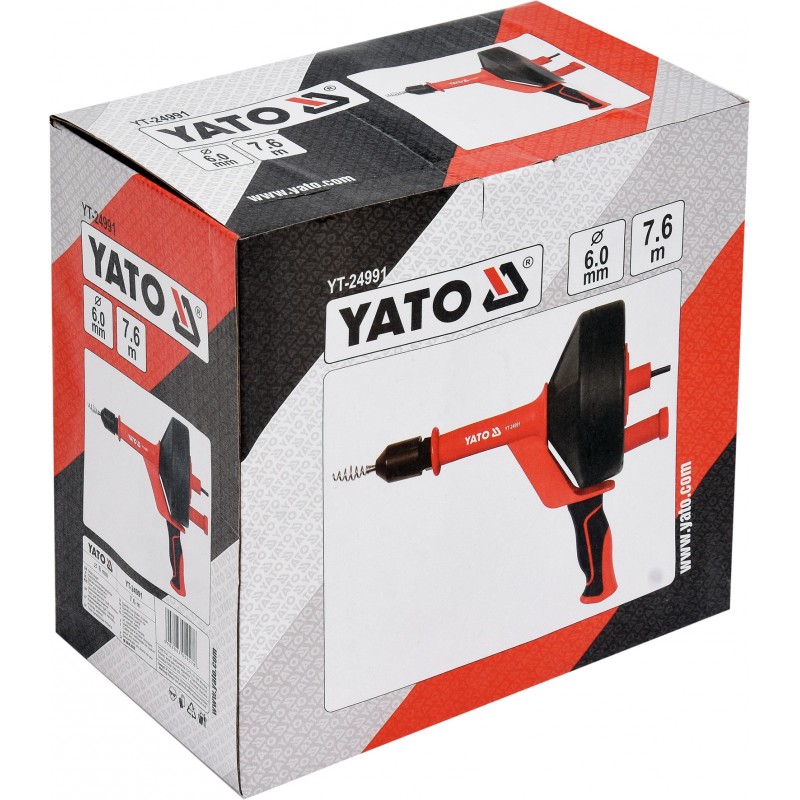 YT-24991 YATO Spirala tambur pt. canalizare, diametru 6mm,lungime 7.6m