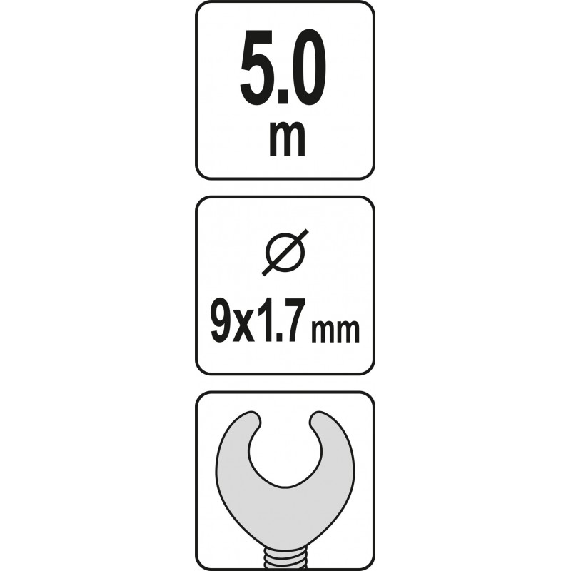 YT-25004 YATO Sarpe pentru desfundat tevi 5 m/9x1.7 mm