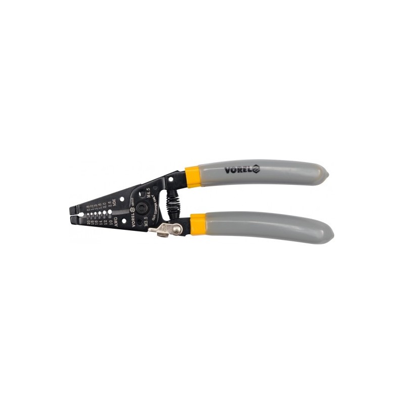 45010 VOREL Cleste pentu dezizolat cabluri, lungime 185 mm