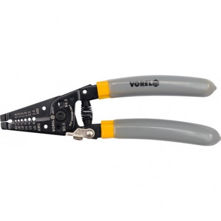 45010 VOREL Cleste pentu dezizolat cabluri, lungime 185 mm