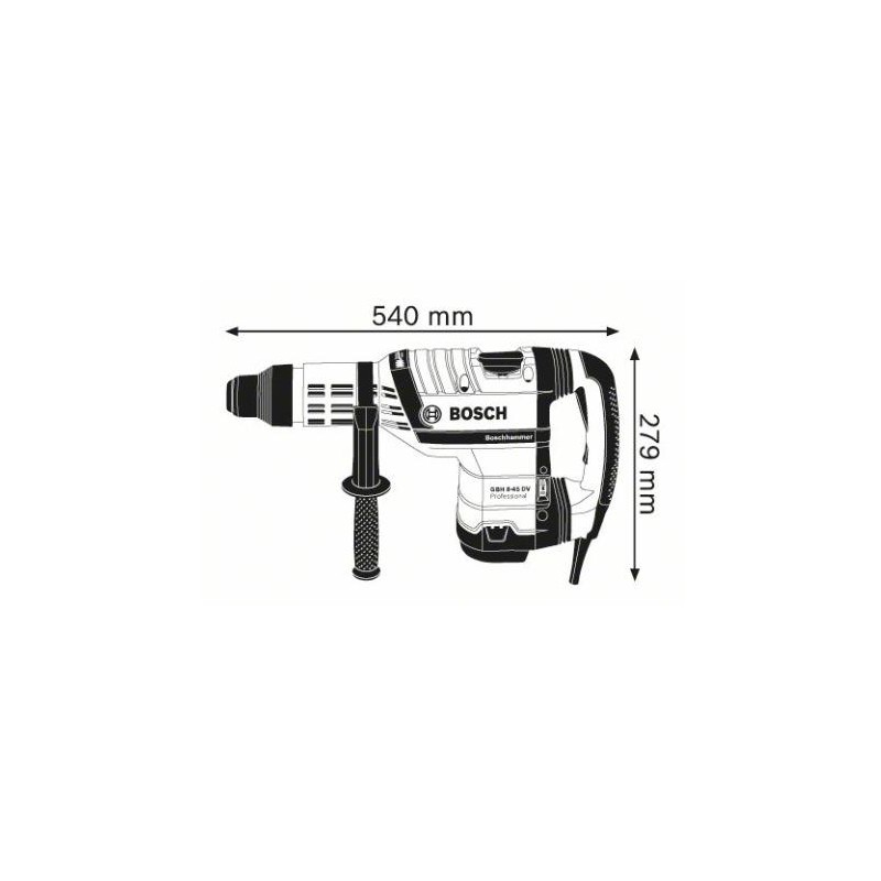 0611265000 BOSCH GBH 8-45 DV Ciocan rotopercutor SDS-MAX 1500 W