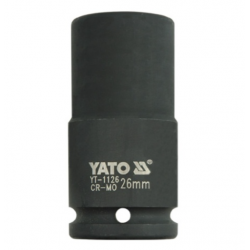 YT-1126 YATO Cheie tubulara hexagonala adanca impact 26 mm patrat 3/4