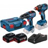 06019J2220 BOSCH GDX 18V-200 si GSR 18V-50 cu 2 acumulatori 18V 4Ah