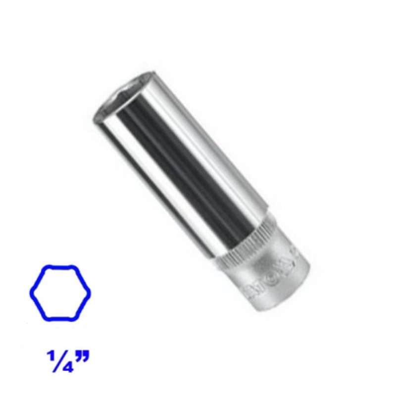 YT-1424 YATO Cheie tubulara hexagonala lunga 13 mm prindere patrat 1/4