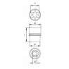 YT-05225 YATO Cheie tubulara E18 cu profil torx prindere patrat 1/2