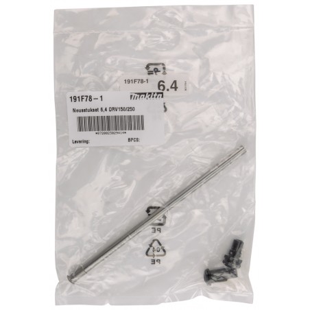 191F78-1 MAKITA Set accesorii cap si tija 6.4mm pentru DRV250
