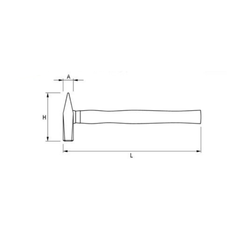 YT-4493 YATO Ciocan pentru lacatuserie 300 gr lungime 300 mm