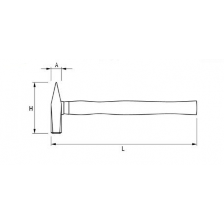YT-4493 YATO Ciocan pentru lacatuserie 300 gr lungime 300 mm