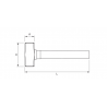YT-4552 YATO Ciocan pentru zidarie 1500 gr coada lemn lungime 280 mm