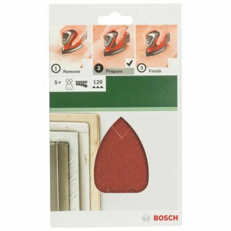 2609256A70 BOSCH Set 5 foi abrazive granulatie 120 pentru slefuitor